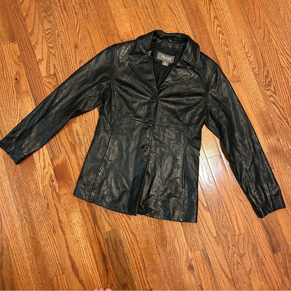 WILSONS LEATHER Women’s size XS Black Leather Jacket